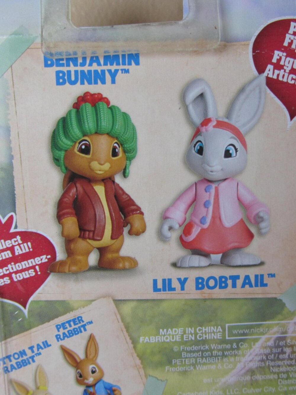 nickelodeon peter rabbit figures benjamin bunny & lily bobtail NIP 2014 (W6806) - Picture 8 of 10